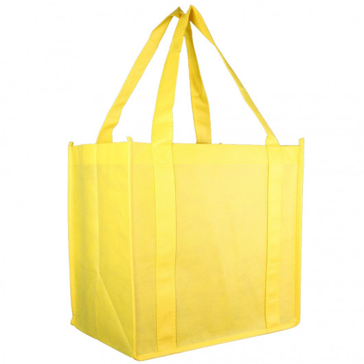 Yellow Logo Shopping Tote Bags